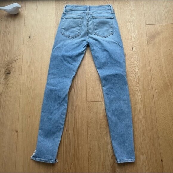 Frame DENIM Le Skinny De Jeanne Side Fray in Scampi - 24 - Picture 5 of 5